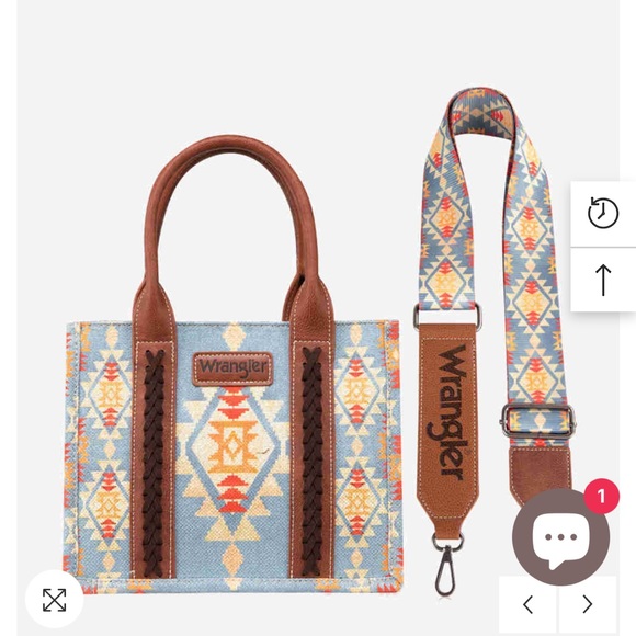 Wrangler Southwestern Dual Sides Print Crossbody - Picture 2 of 4